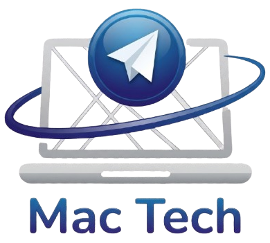 logo agence web Mac Tech représentant un ordinateur gris et un curseur de souris